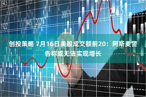 创投策略 7月16日美股成交额前20：阿斯麦警告称或无法实现增长
