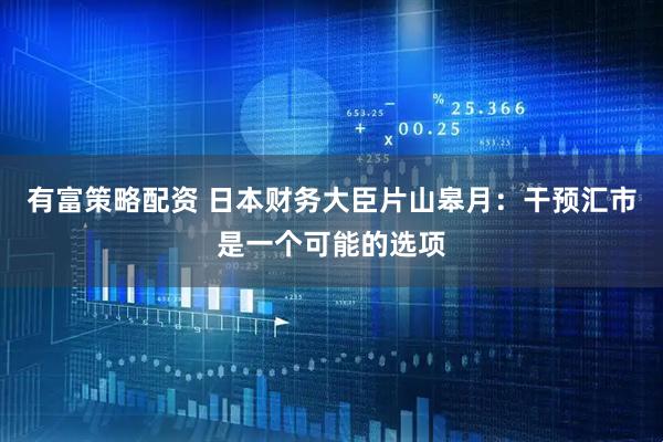 有富策略配资 日本财务大臣片山皋月：干预汇市是一个可能的选项